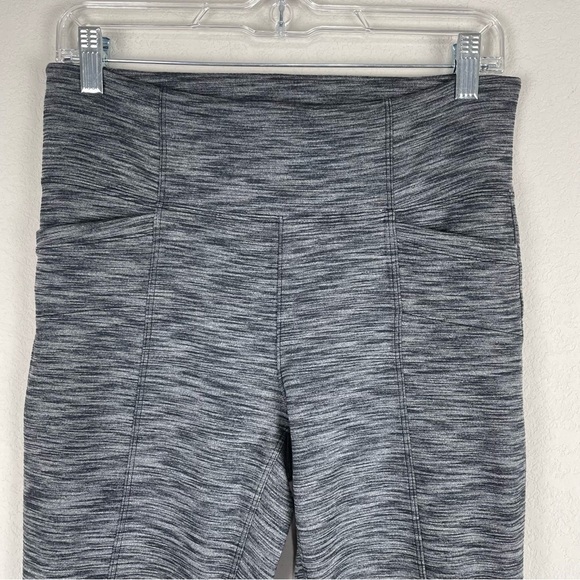 Athleta Gray Space Dye High Waist Metro Athletic Athleisure Leggings Size Medium - Picture 2 of 7